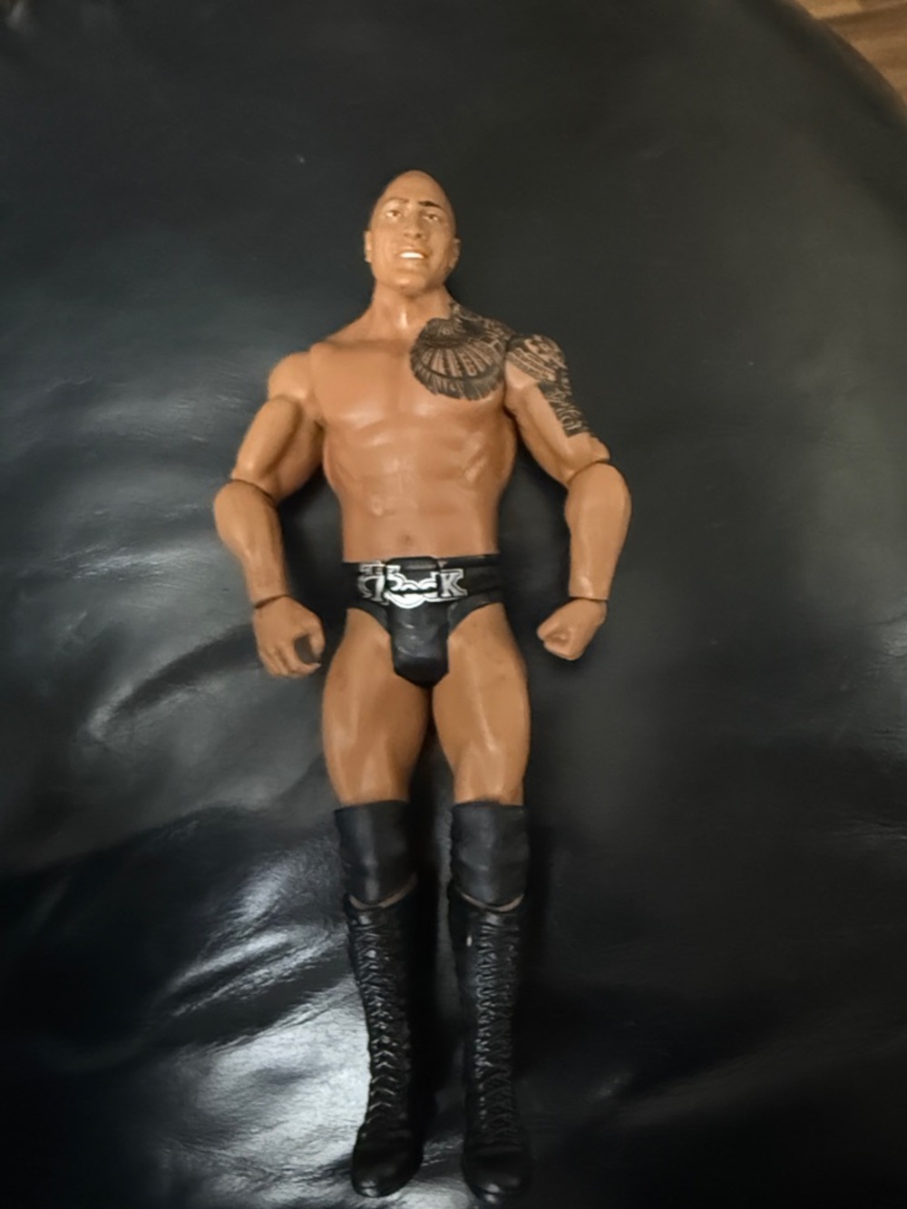 WWE Action Figure The rock (speaker is broken)